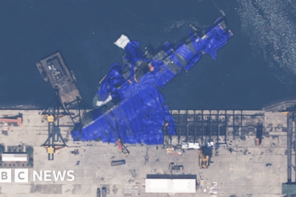 Satellite photos show Kim Jong Un’s damaged warship newsthirst.